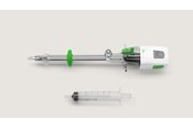 Optischer Trokar mit Ballon und Spritze